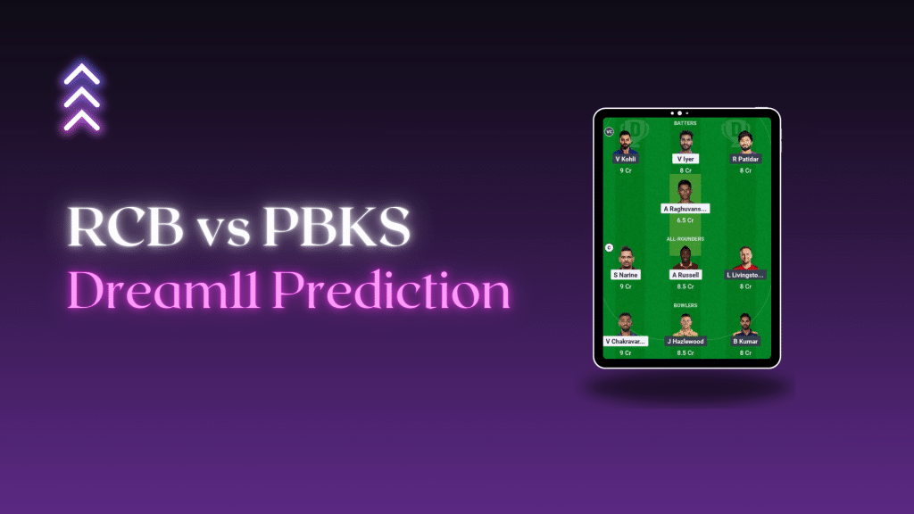 RCB vs PBKS Dream 11 Prediction