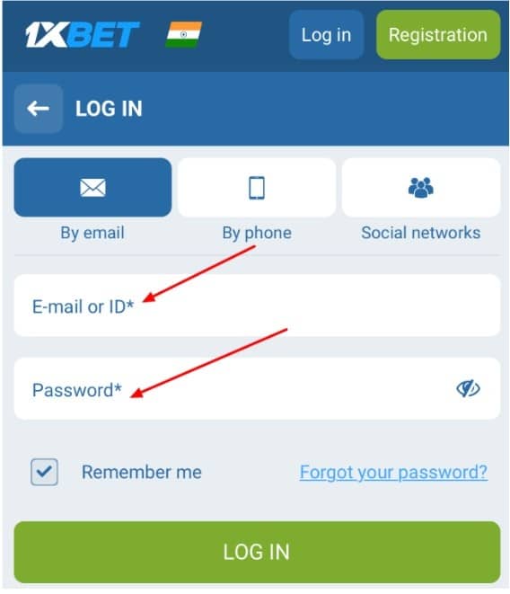1xBet username and password 1xBet username and password