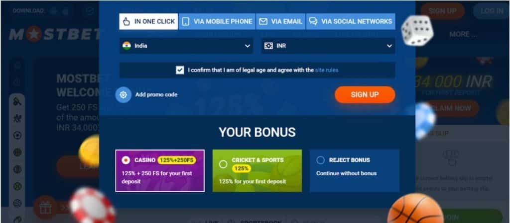 Mostbet Free Registration