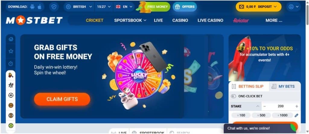 Mostbet website