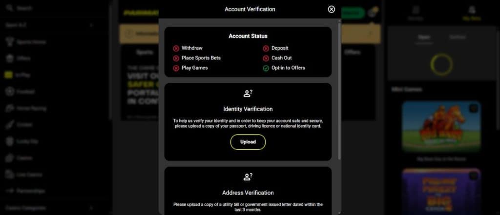Verify account on Parimatch Verify account on Parimatch